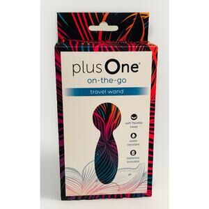Plus One Vibrating on-the-go Travel Wand, 10 Vibration Modes And Waterproof NIB